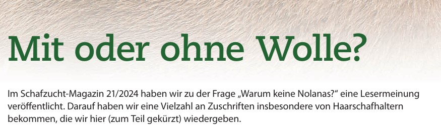 Mit oder ohne Wolle